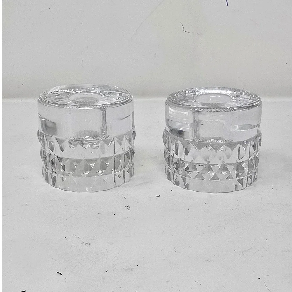 Vtg Orrefors‎ crystal candle holder Ingeorg Lundin swedish 